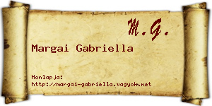 Margai Gabriella névjegykártya
